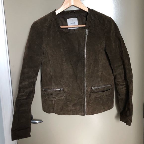 MANGO genuine leather jacket, SZ S - Picture 5 of 7